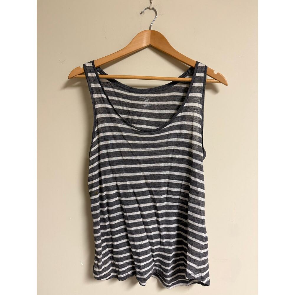 Majestic Filatures Paris Striped Linen Tank